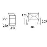 Allux 500 antraciet pakketbrievenbus